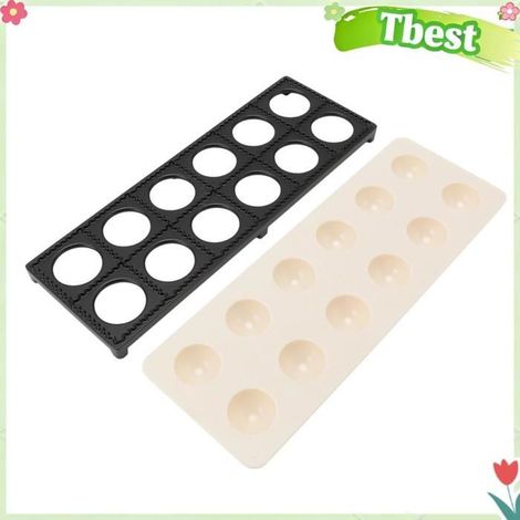 Ensemble de moules à raviolis - TBEST - 12 trous - Alliage aluminium & ABS - Beige - Usage domestique (1/5)
