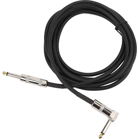 Câble Guitare 6.35mm Angle Droit vers Droit pour Scène Professionnelle - Lot de 10 (1/5)