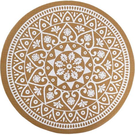 Set de Table Rond "Mandaline" 38cm Naturel