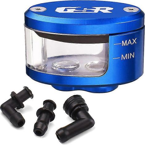 Réservoir d'huile de frein et d'embrayage avec support pour moto Suzuki GSR600/GSR750 (bleu) (1/5)