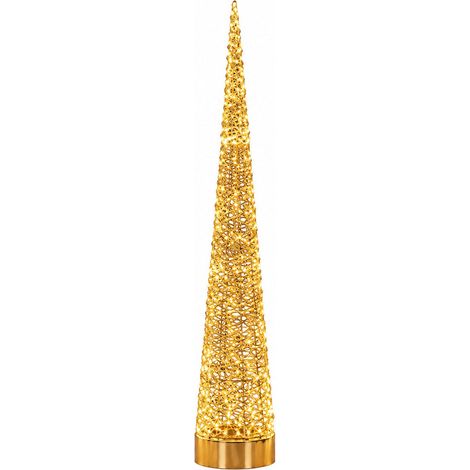 Ad Trend Albero di Natale in ferro e PE oro con 1.800 LED H 210 cm (1/3)