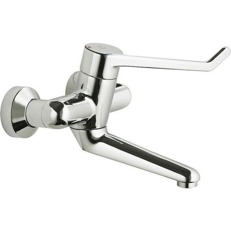 Ideal Standard WWT-Sicherheitsarm.Ceraplus,n.absperr S-Anschl., Hebel 180mm,Ausld.208mm,Chrom, B8314AA