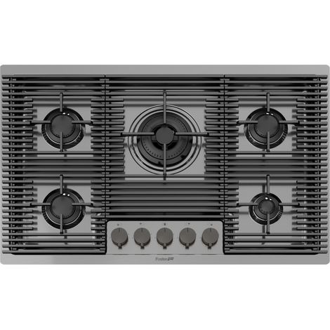 Fogón a gas Foster Milanello Gun Metal 5F Metálico Empotrado 80 cm 5 Quemador(es) (1/4)