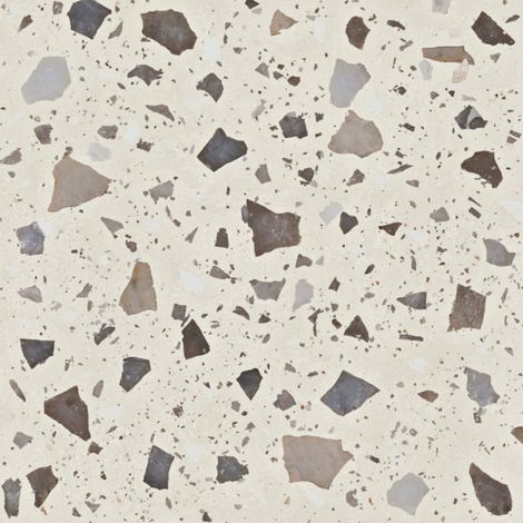 Baldosa Porcelánica Terrazo 60x60x1 cm / Crema Natural / Caja 4 un (1/5)