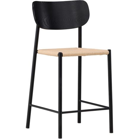 Chaise de Bar Design "Polly" 101cm Noir (1/5)