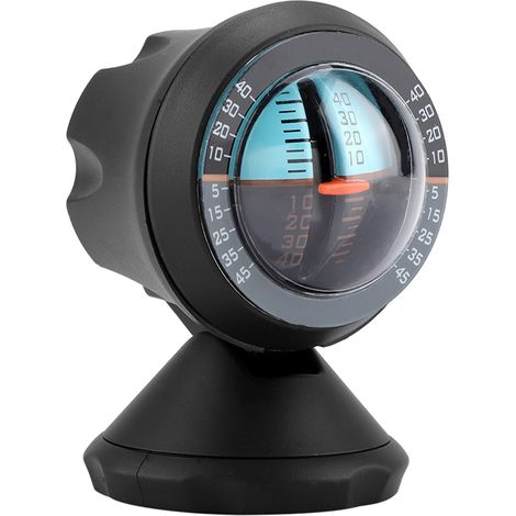 Inclinometre Voiture Niveau Pente Indicateur Angle Securite Routiere Instrument Mesure Tilt Gauge Auto (1/5)