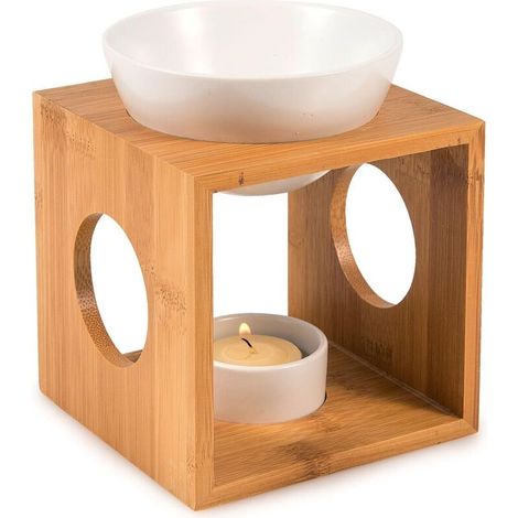 ZOLGINAH Lampe parfumée en Bambou 14576