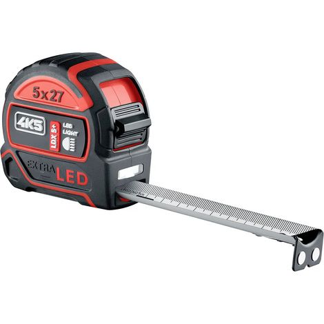 4K5 Tools LDX 5+ 606.110-5 Maßband integrierte LED-Leuchte 5 m Stahl, ABS