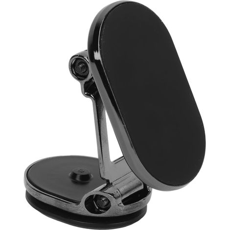 Support Magnétique Téléphone Voiture, Rotatif 360° Fixation Aimant Universel pour Tableau de Bord, Noir (1/5)