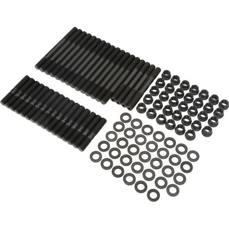 Zylinderkopfbolzensatz 134-4001 kompatibel mit Chevy Small Block SBC 265 267 350 383 400, Ersatz, hochfester Stahl, kompletter Satz. (1/5)