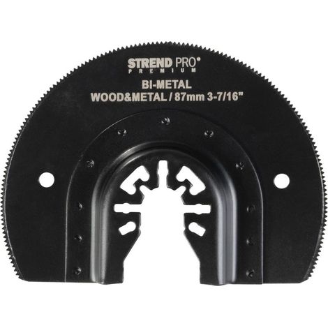 Werkzeug Strend Pro RS-U008, Sägeblatt - Halbkreis 87 mm, für Multischleifer, Bimetall (1/4)