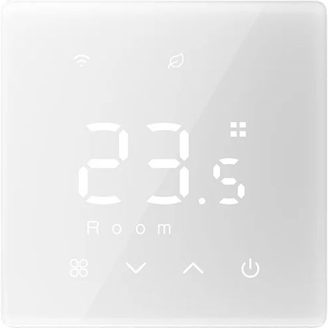 WiFi Zigbee Thermostat, programmierbar, kompatibel mit Smart Assistants, Zigbee-Weiß (1/2)