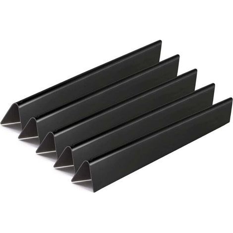7536/7537 57CM Plaque Chaleur Barbecue en Acier de Porcelaine pour Weber Spirit E310, E320 (avec Boutons de brûleur latéral,2007-2012), pour Spirit 700, Weber 900, lot de 5 (1/4)