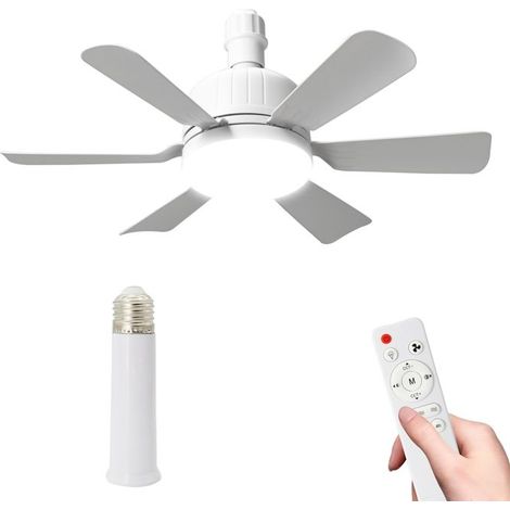 Ventilatore da soffitto con luce e telecomando, ventilatore da soffitto con luce, 3 velocità, 3 colori, ventilatore da soffitto (1/5)