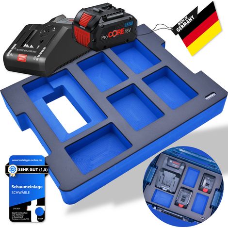 SCHWÄBLE® Schaumeinlage Schaumstoffeinlage für Bosch Akku-Starter-Set GAL18V-160 (1/5)
