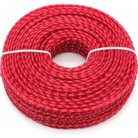 Filo universale per decespugliatore, filo in nylon da 3,0 mm, filo in nylon per decespugliatore resistente per tosaerba da giardinaggio Bump Head (Twist, 3mm) (1/5)