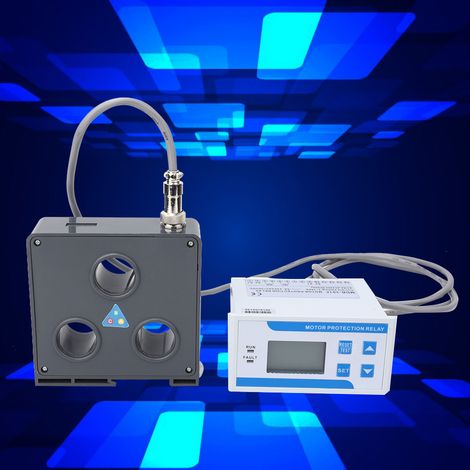 Interrupteur de protection moteur AC220V 3-160A avec affichage numérique, type split, protection contre les surintensités, protection contre la perte de phase, protection contre les surcharges (1/5)