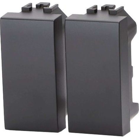TAPPO COPRIFORO ABL - NERO CF=PZ 2 - 8 confezione