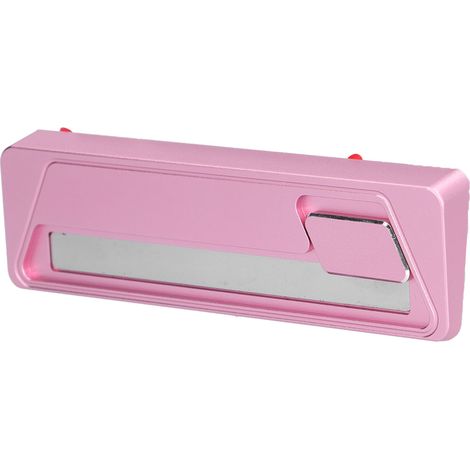 Plaque de stationnement temporaire en alliage d'aluminium avec numéro de téléphone, accessoire auto rose