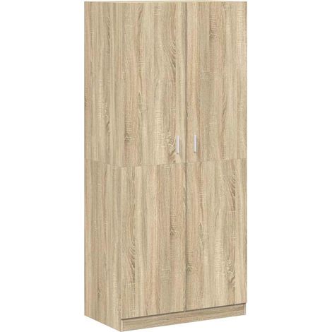 Maison Exclusive - Armadio Rovere Sonoma 90x52x200 cm in Legno Multistrato (1/5)