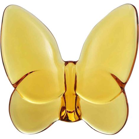 Butterfly - Lead-Free Crystal - 8 x 6 x 3 cm - Yellow - Home Decor - Tabletop Display - 1 Piece (1/5)