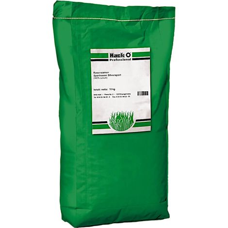 HACK Rasensamen Sportrasen Silversport 10 kg Nachsaat RSM 3.2