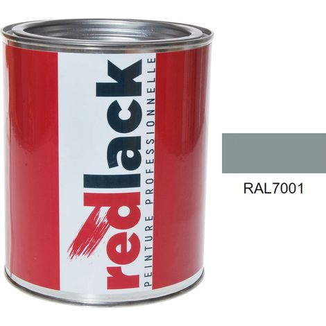 Barattolo da 1L di vernice – RAL 7001 – Grigio argento – lucido – multisupporto – Redlack