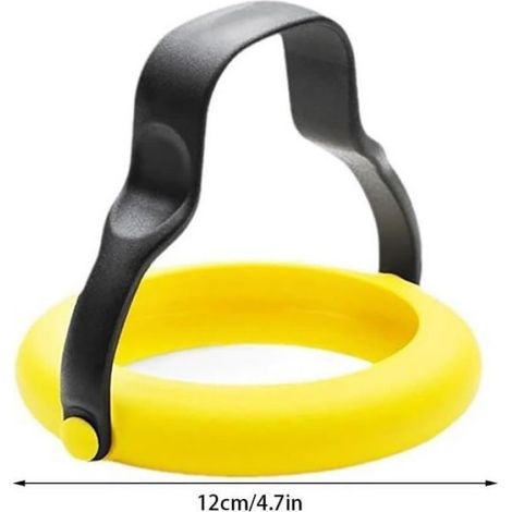 Moule À Œufs - Moule À Pancakes En Silicone Antiadhésif - Anneau À Œufs Rotatif 360° - Pour Cuisinière Et Poêle - 6 Pièces (1/4)