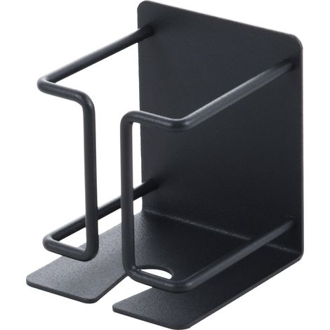 SHINING HOUSE Soporte de pared para afeitadora eléctrica, soporte autoadhesivo, almacenamiento de acero inoxidable para afeitadora eléctrica, baño, ducha, color negro (1/5)