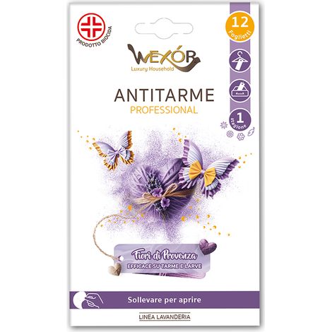 Antitarme Foglietti 12 pz Fiori di Provenza WEXOR (1/2)