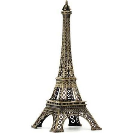 Retro Desk Decoration: Wrought Iron Eiffel Tower Model, European Parisian Pattern. (1/4)