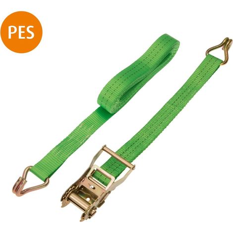 Conacord Zurrgurt-Spanngurt 35 mm x 6 m grün mit Ratsche Ketten, Seile & Draht