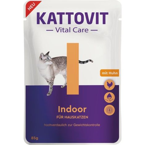 Kattovit VitalCare 85g-Beutel - Indoor - Huhn 85g