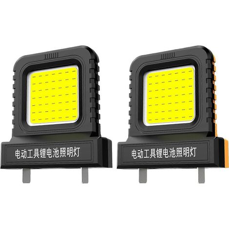 Lampe de travail LED 21V (lot de 2) Mini lampe de travail LED universelle pour outils électriques, batterie au lithium ( ) (1/5)