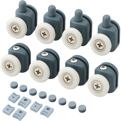 Roue de cabine de douche - lot de 8