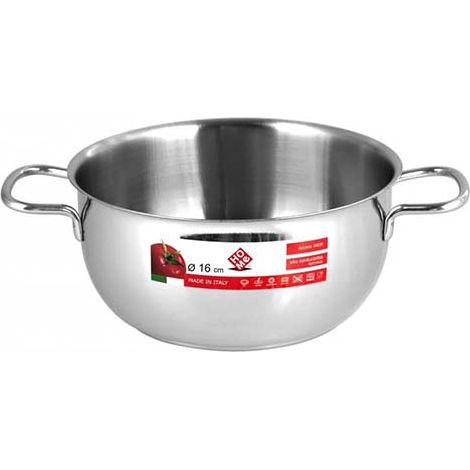 HOME Casseruola Inox Due Manici Pentole cucina