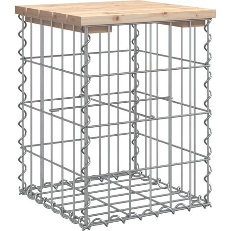Maison Exclusive - Panca Giardino Design Gabbione 33x31x42 cm Legno Massello Pino