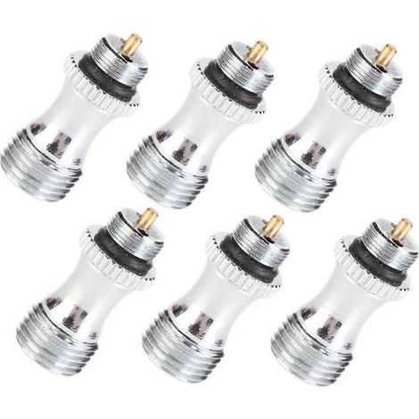 Lot de 6 valves d'air en acier inoxydable pour aérographe (1/5)