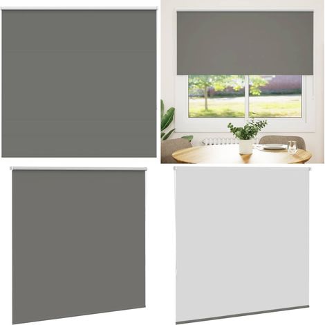 vidaXL Verdunkelungsrollo Grau 150x175cm Stoffbreite 146,6cm Polyester (1/5)
