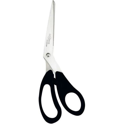 Ciseaux - ELECTRON 21 cm - Inox - Anneaux asymétriques - Découpe précise