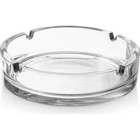 Cendrier rond en verre 10 cm