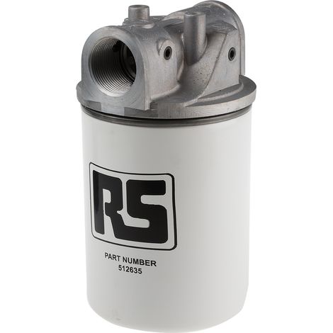 Boîtier filtre à visser RS PRO, 95L/min. 1-1/4pouces ( Prix pour 1 )