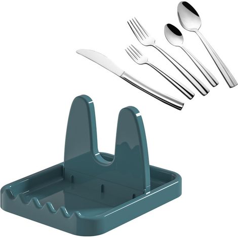 Support Pour Couvercles - Support Pliable En Polypropylène Alimentaire - Pour Plan De Travail Cuisine - Bleu - 1 Pièce (1/5)