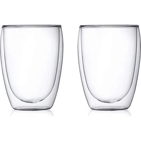 Coffret de 2 Tasse à café- 35 cl /Expresso /Espresso en Verre , Tasses à café Double paroi, Tasse Expresso Originale. (1/4)