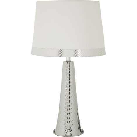 Turm-Tischlampe Silber 30 x 54 cm (1/5)