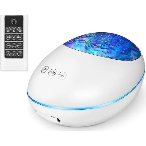 Projecteur LED Bluetooth, lampe veilleuse projecteur vagues océaniques avec télécommande et minuterie, prise USB (1/3)