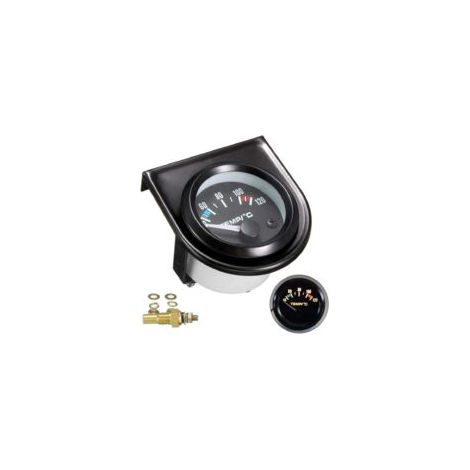 Ede Kit de jauge de température d'eau Sollbry pour voiture, noir, jauge de température d'eau universelle à LED, cadrans de 101,6 à 120 °C (1/2)