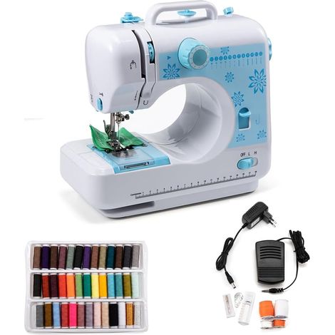 Petite machine à coudre, machine à coudre électrique portable pour débutants avec 12 points de couture (1/5)