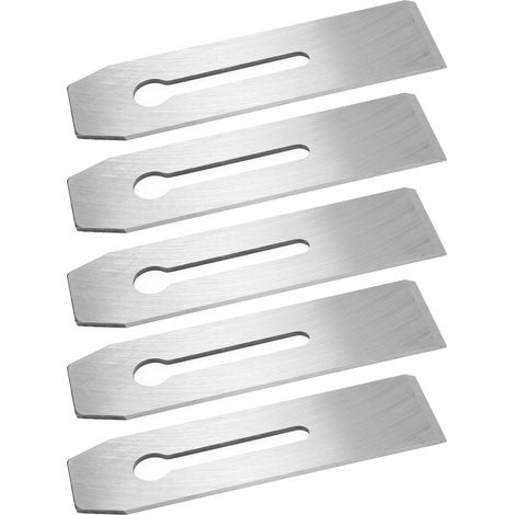 5 Stück Hobelmesser 51 mm, wärmebehandelt, verschleißfest, langlebig, aus Kohlenstoffstahl, Schneidwerkzeug für die Holzbearbeitung (1/5)