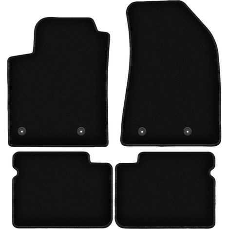 Tappetini BASIC in velluto nero per: Fiat Bravo II hatchback (2007-2012) (1/5)